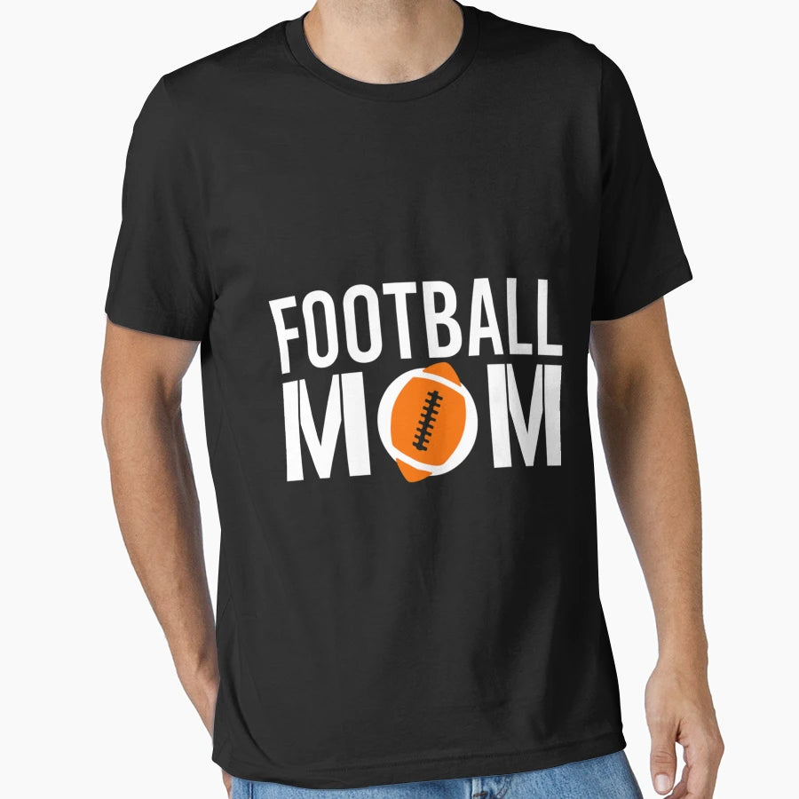 Football Mom American Football Gift T-Shirt - Unique Graphic Men Women - T-Shirt, Sweatshirt, Hoodie