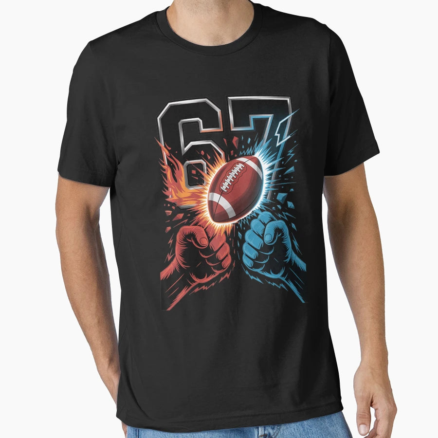 American Football 67 Six Seven Alpha T-Shirt - Custom Art Print for Adults - T-Shirt, Sweatshirt, Hoodie
