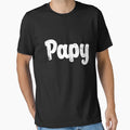 Papy Canadian Grandfather Fathers T-Shirt - Minimalist Print for Adults - T-Shirt, Sweatshirt, Hoodie