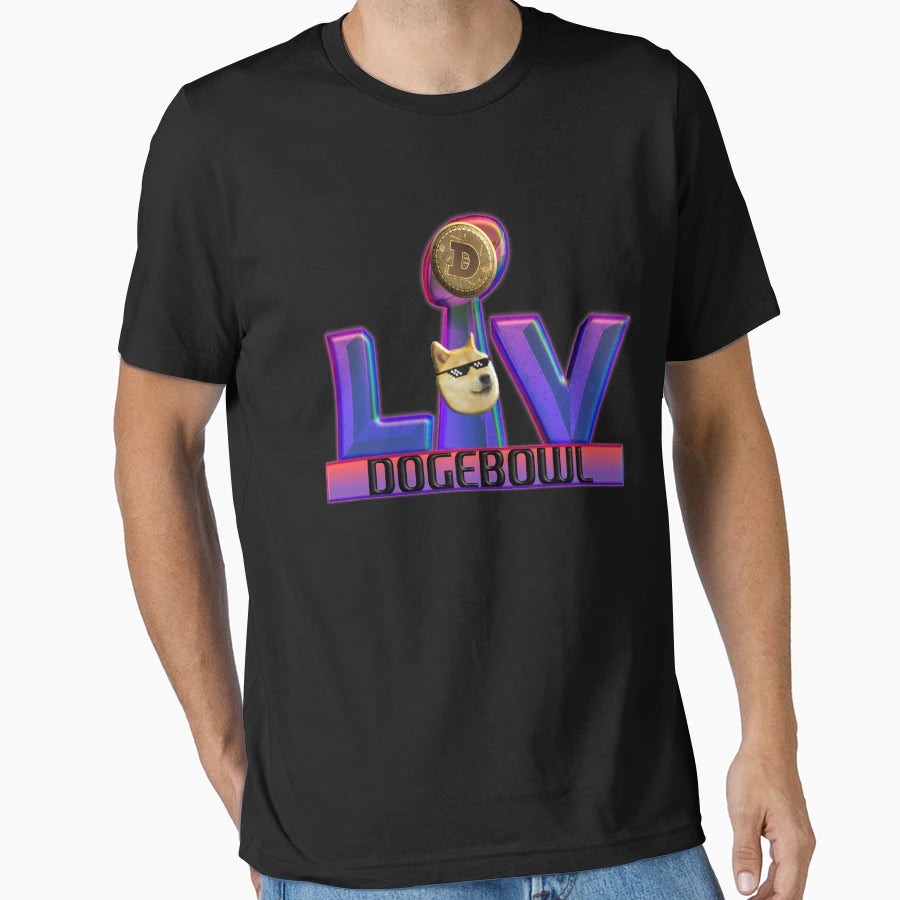Dogecoin Dogebowl T-Shirt - Custom Art Print Unisex - T-Shirt, Sweatshirt, Hoodie