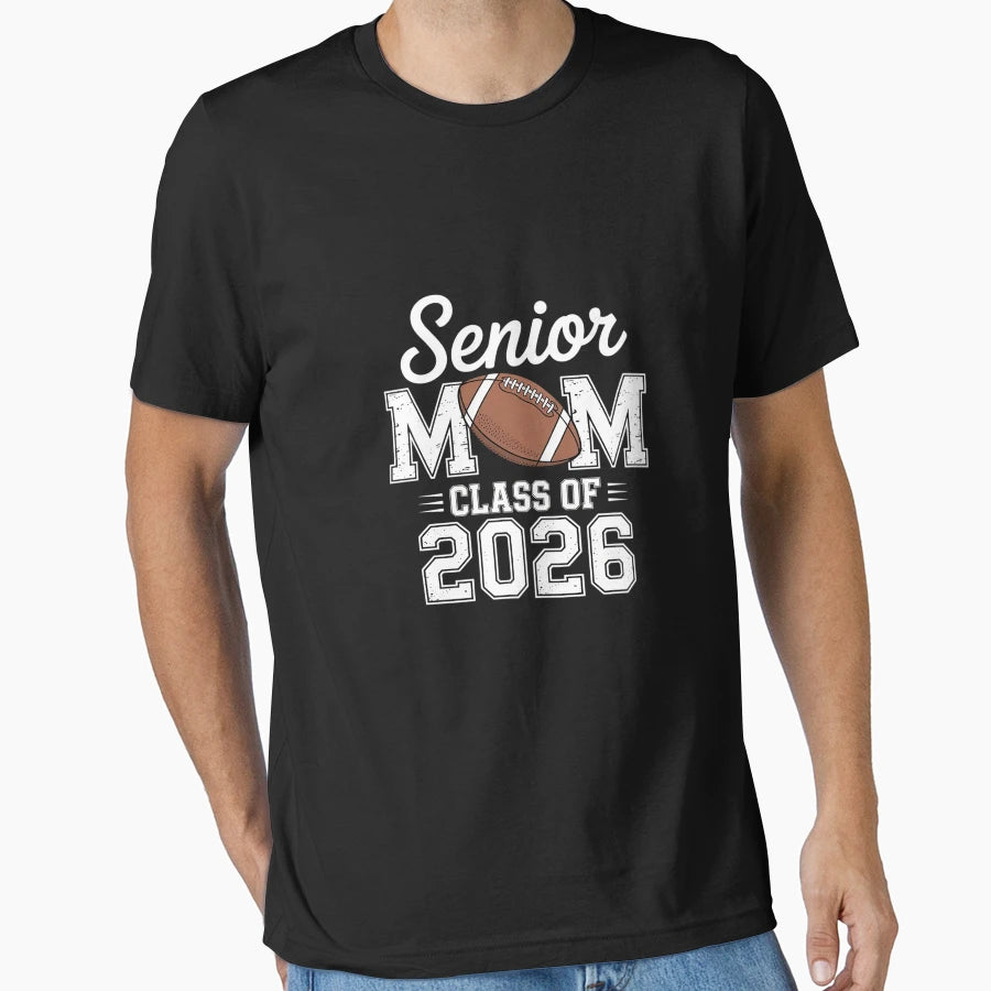 Senior Football Mom Football Mama Game T-Shirt - Graphic Print Men Women - T-Shirt, Sweatshirt, Hoodie