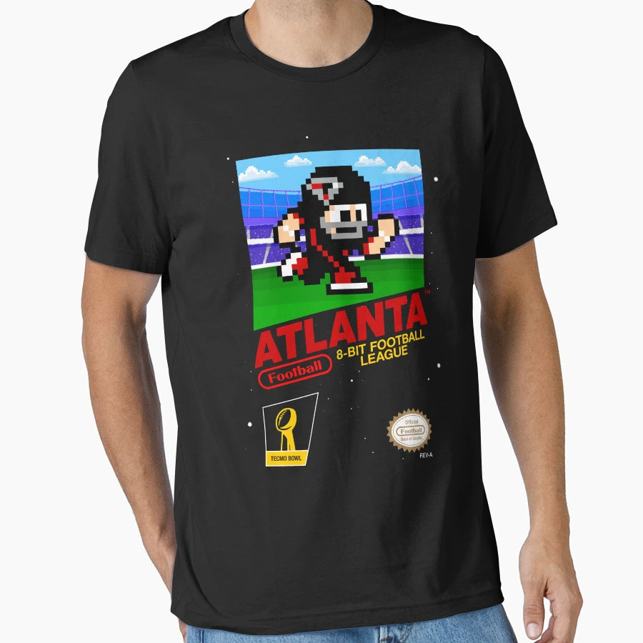 Atlanta Falcons 8 Bit Videogames T-Shirt - Novelty Apparel Men Women - T-Shirt, Sweatshirt, Hoodie