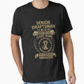 Senior Draftsman We Do Precision Job T-Shirt - Novelty Apparel for Adults - T-Shirt, Sweatshirt, Hoodie