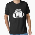 Denver Colorado Skyline Football Fan T-Shirt - Fun Novelty Design Unisex - T-Shirt, Sweatshirt, Hoodie