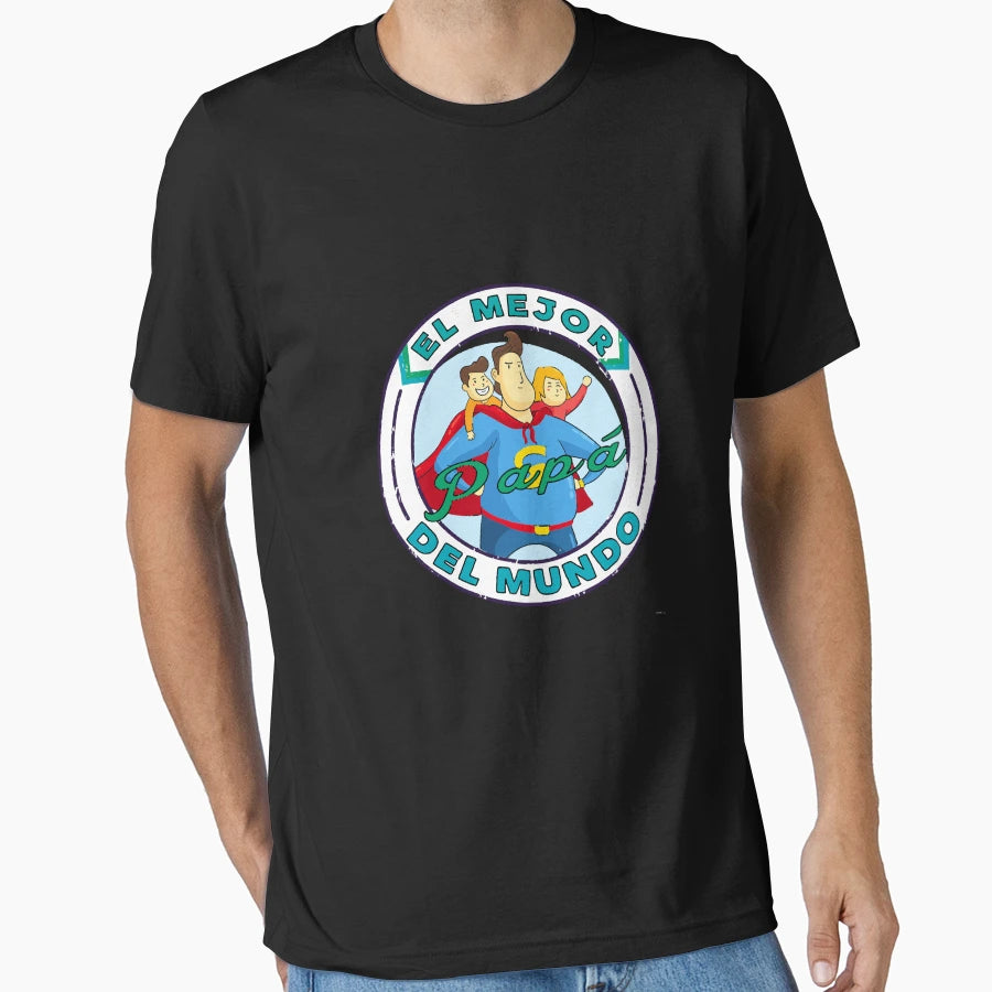 El Mejor Papa Del Mundo Best Father T-Shirt - Minimalist Print Unisex - T-Shirt, Sweatshirt, Hoodie