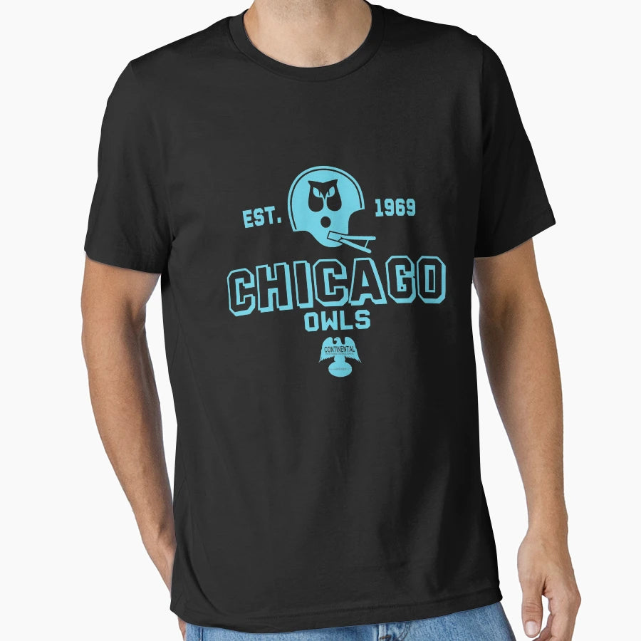 Chicago Owls 1968 Continental T-Shirt - Novelty Apparel for Adults - T-Shirt, Sweatshirt, Hoodie