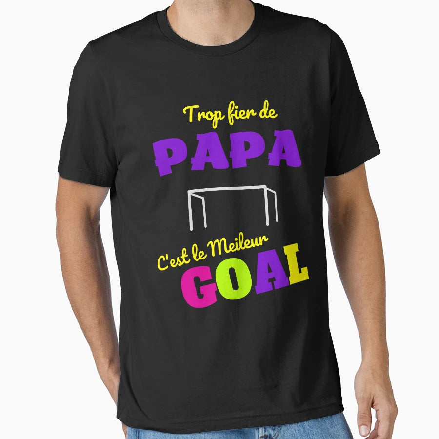 Gift Dad Goal Goalkeeper Football T-Shirt - Aesthetic Graphic Men Women - T-Shirt, Sweatshirt, Hoodie
