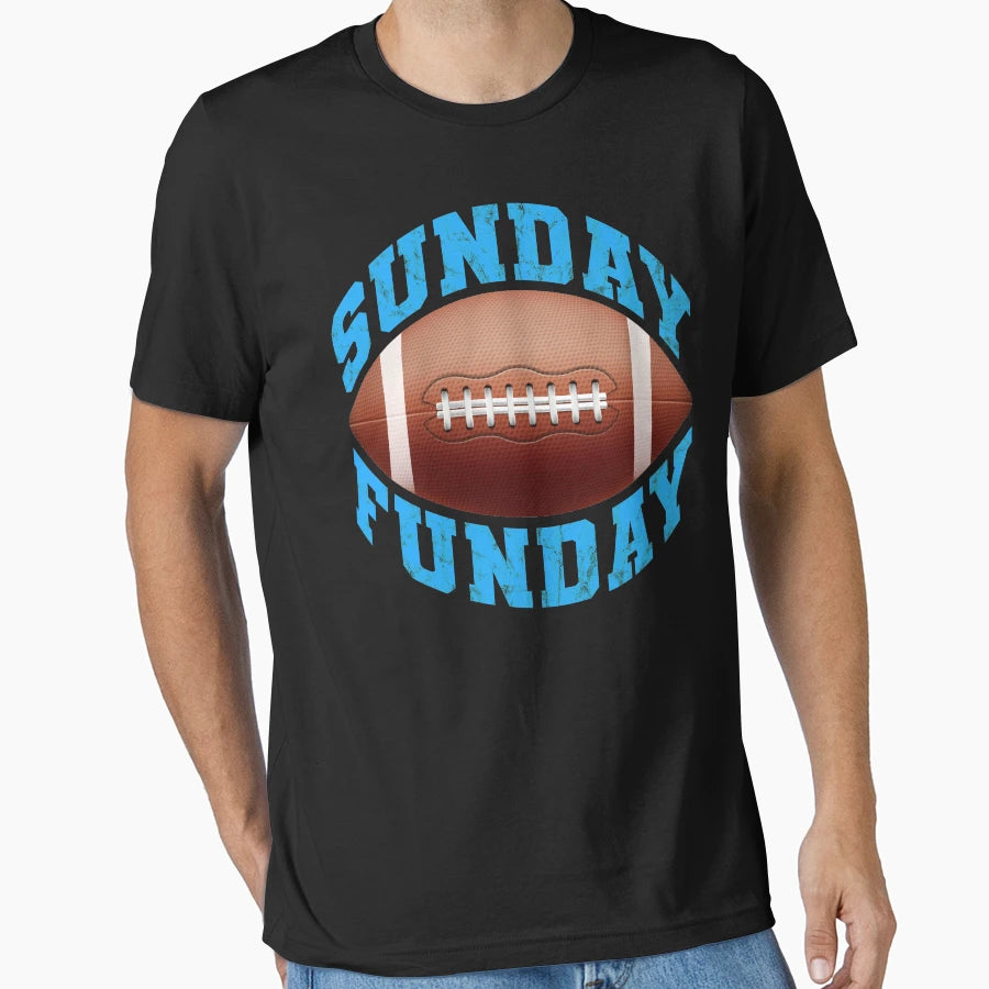 Sunday Funday Football Funny T-Shirt - Unique Graphic Men Women - T-Shirt, Sweatshirt, Hoodie