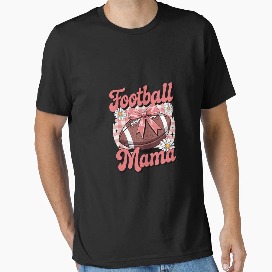 Coquette Bow American Football Mama T-Shirt - Trendy Graphic Men Women - T-Shirt, Sweatshirt, Hoodie