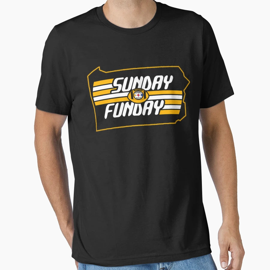 Pittsburgh Pro Football Sunday Fun Fan T-Shirt - Graphic Print for Adults - T-Shirt, Sweatshirt, Hoodie