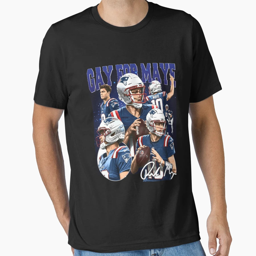 Gay Maye New England Football T-Shirt - Custom Art Print for Adults - T-Shirt, Sweatshirt, Hoodie