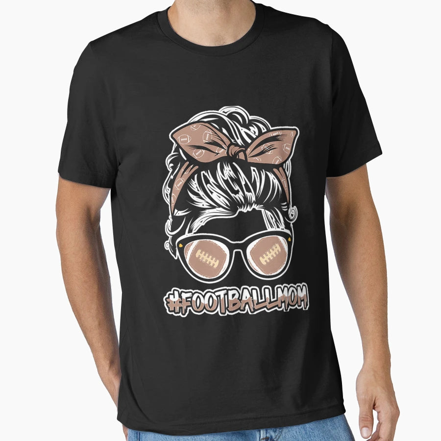 American Football Player Mom Football T-Shirt - Trendy Graphic Men Women - T-Shirt, Sweatshirt, Hoodie