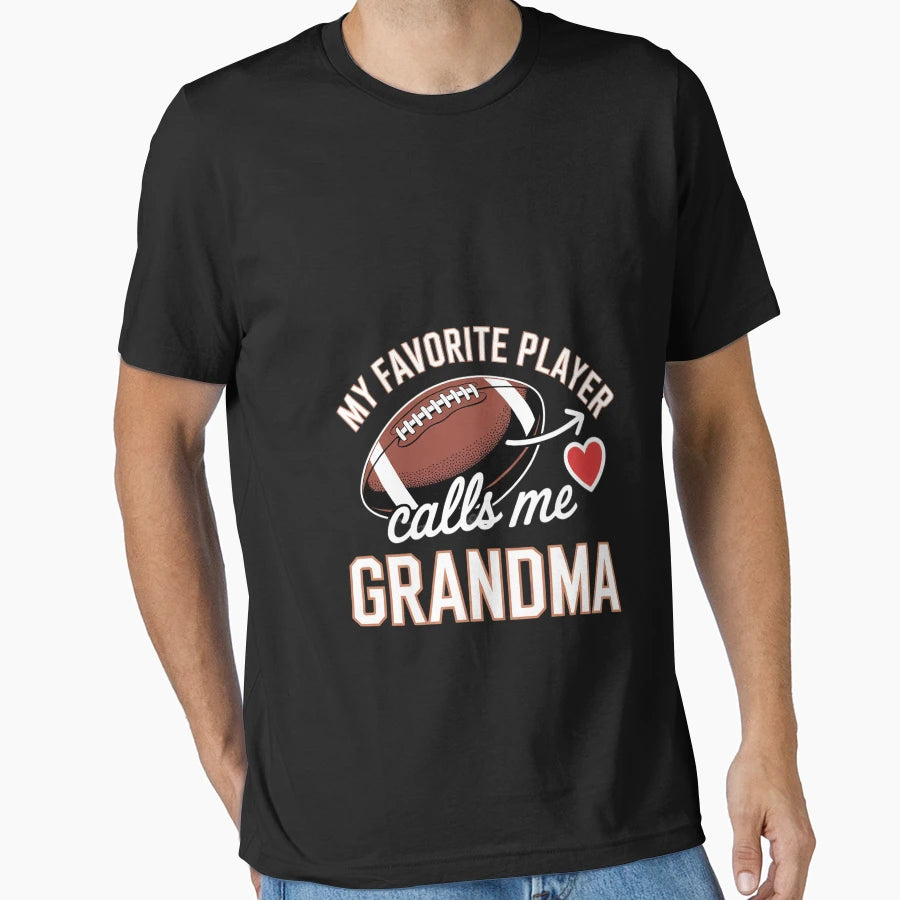 My Favorite Football Player Calls T-Shirt - Aesthetic Graphic for Adults - T-Shirt, Sweatshirt, Hoodie