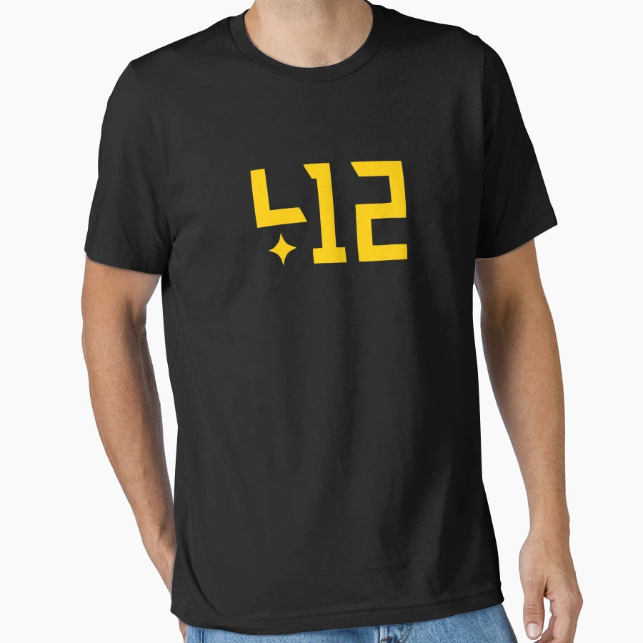 Best Selling 412 Pittsburgh T-Shirt - Trendy Graphic Unisex - T-Shirt, Sweatshirt, Hoodie