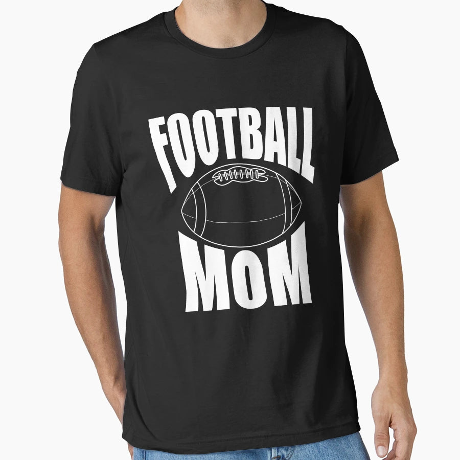 Football Mom T-Shirt - Minimalist Print Unisex - T-Shirt, Sweatshirt, Hoodie