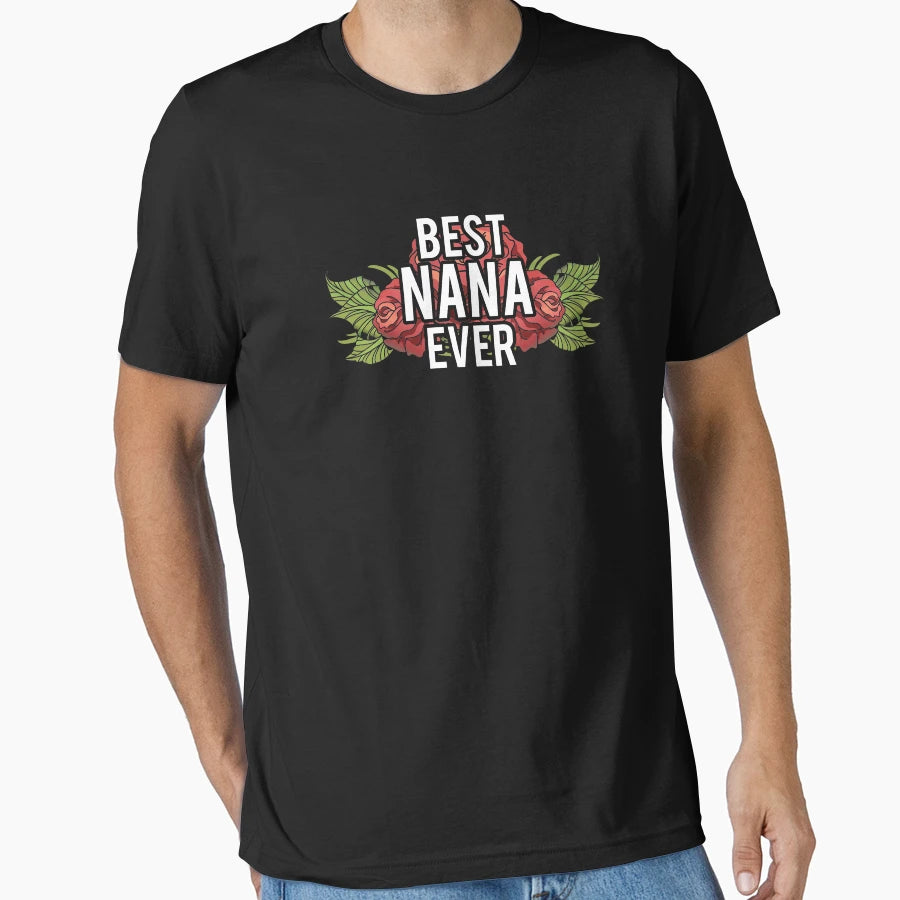 Adorable Best Nana Ever Grandma T-Shirt - Aesthetic Graphic Men Women - T-Shirt, Sweatshirt, Hoodie