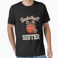 Basketball Sister Bandana Leopard T-Shirt - Minimalist Print Men Women - T-Shirt, Sweatshirt, Hoodie