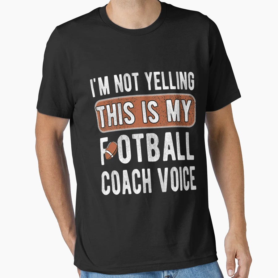 Proud Football Coach Gifts Football T-Shirt - Minimalist Print Men Women - T-Shirt, Sweatshirt, Hoodie