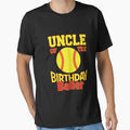 Uncle Birthday Baller Softball Lover B T-Shirt - Novelty Apparel Unisex - T-Shirt, Sweatshirt, Hoodie