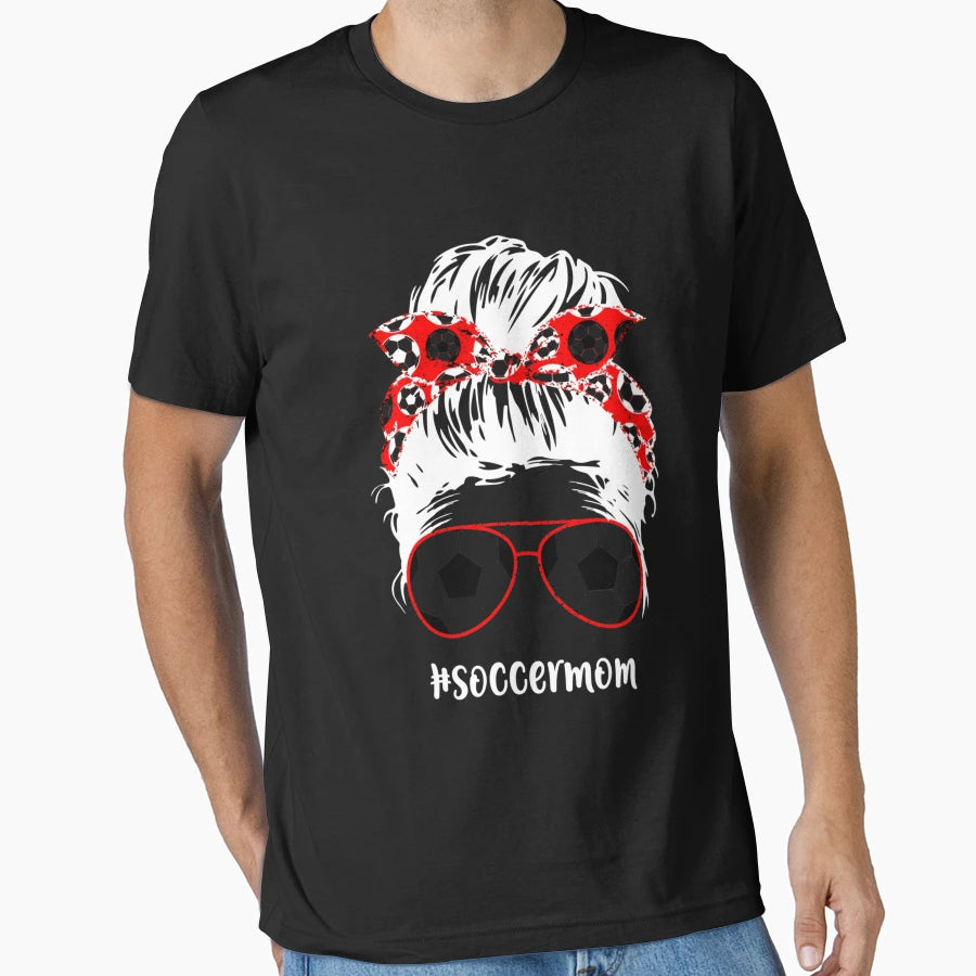 Hashtag Soccer Mom T-Shirt - Graphic Print for Adults - T-Shirt, Sweatshirt, Hoodie