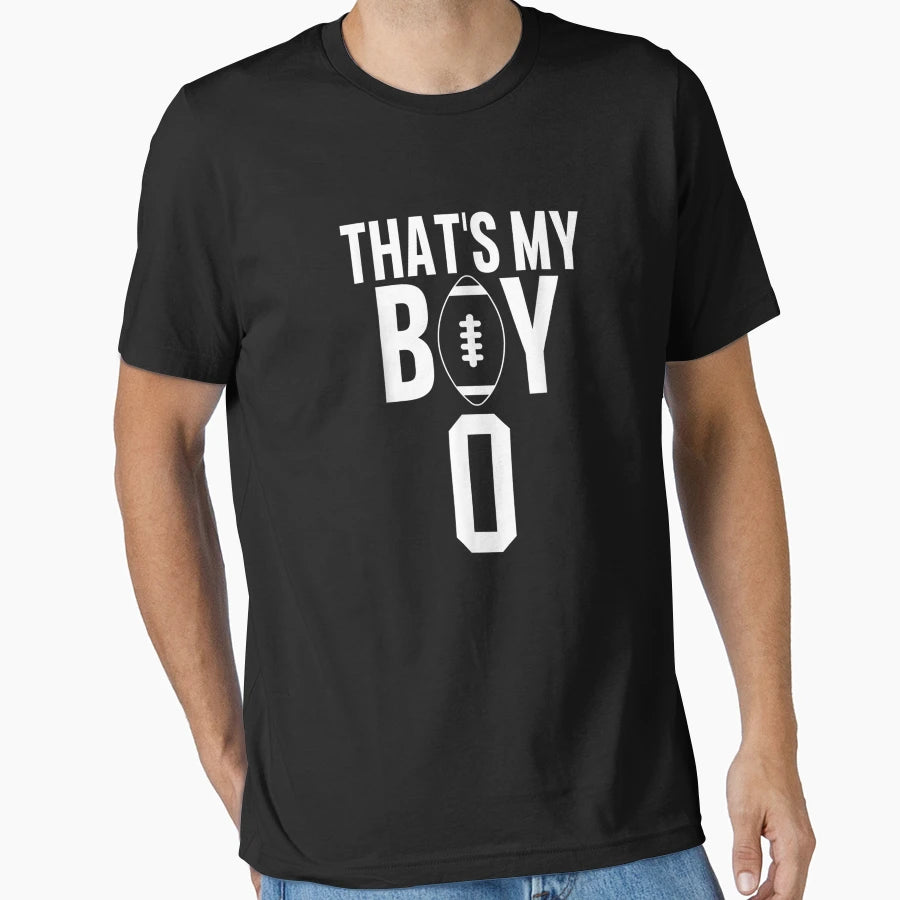 Thats My Football 0 Jersey Number 0 Mom T-Shirt - Unique Graphic Unisex - T-Shirt, Sweatshirt, Hoodie