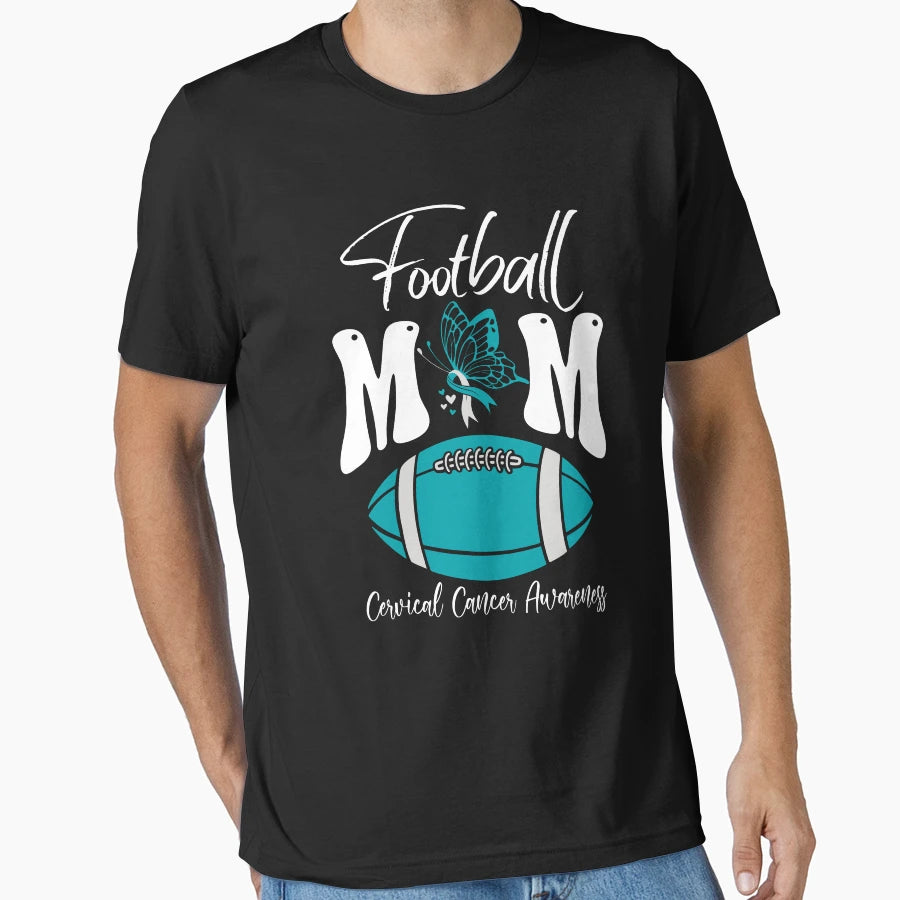 F Tball Mom Cervical Cancer T-Shirt - Casual Everyday Wear for Adults - T-Shirt, Sweatshirt, Hoodie