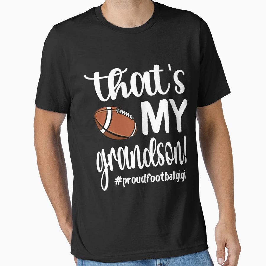 Proud Football Gigi Grandma Football T-Shirt - Minimalist Print for Adults - T-Shirt, Sweatshirt, Hoodie