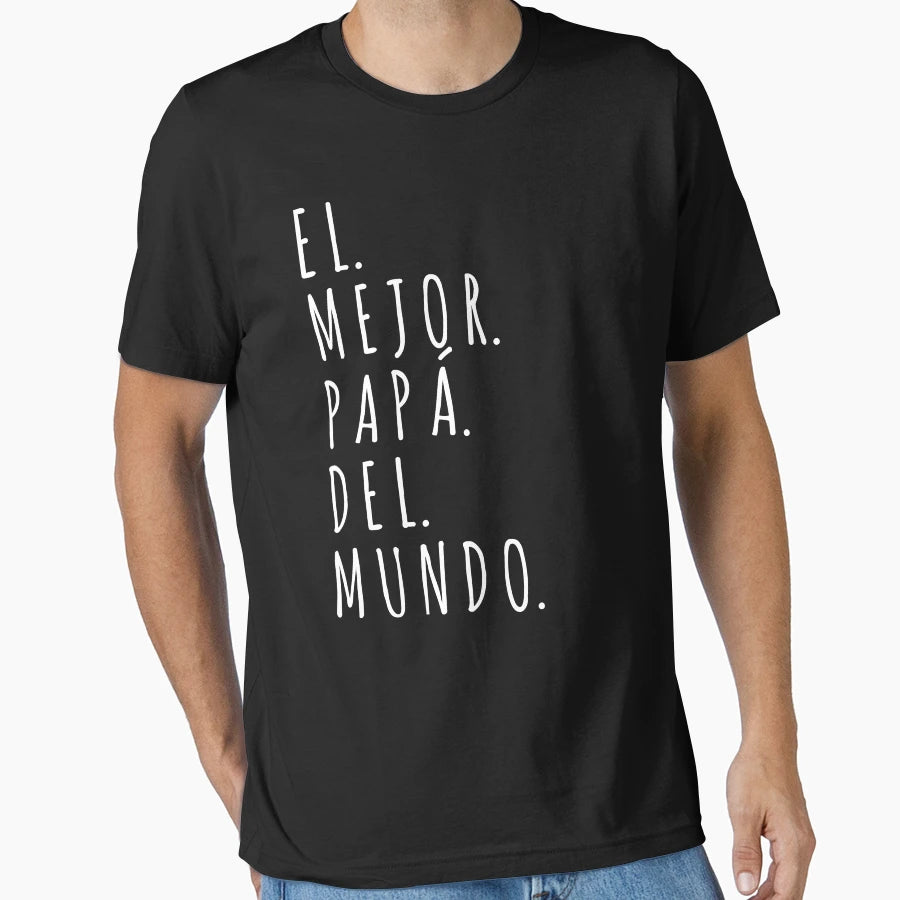 El Mejor Papa Del Mundo D Del Padre T-Shirt - Minimalist Print for Adults - T-Shirt, Sweatshirt, Hoodie