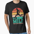 Milf I Love Football Soccer T-Shirt - Minimalist Print Unisex - T-Shirt, Sweatshirt, Hoodie