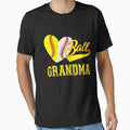 Baseball Softball Ball Heart Grandma T-Shirt - Casual Everyday Wear Unisex - T-Shirt, Sweatshirt, Hoodie