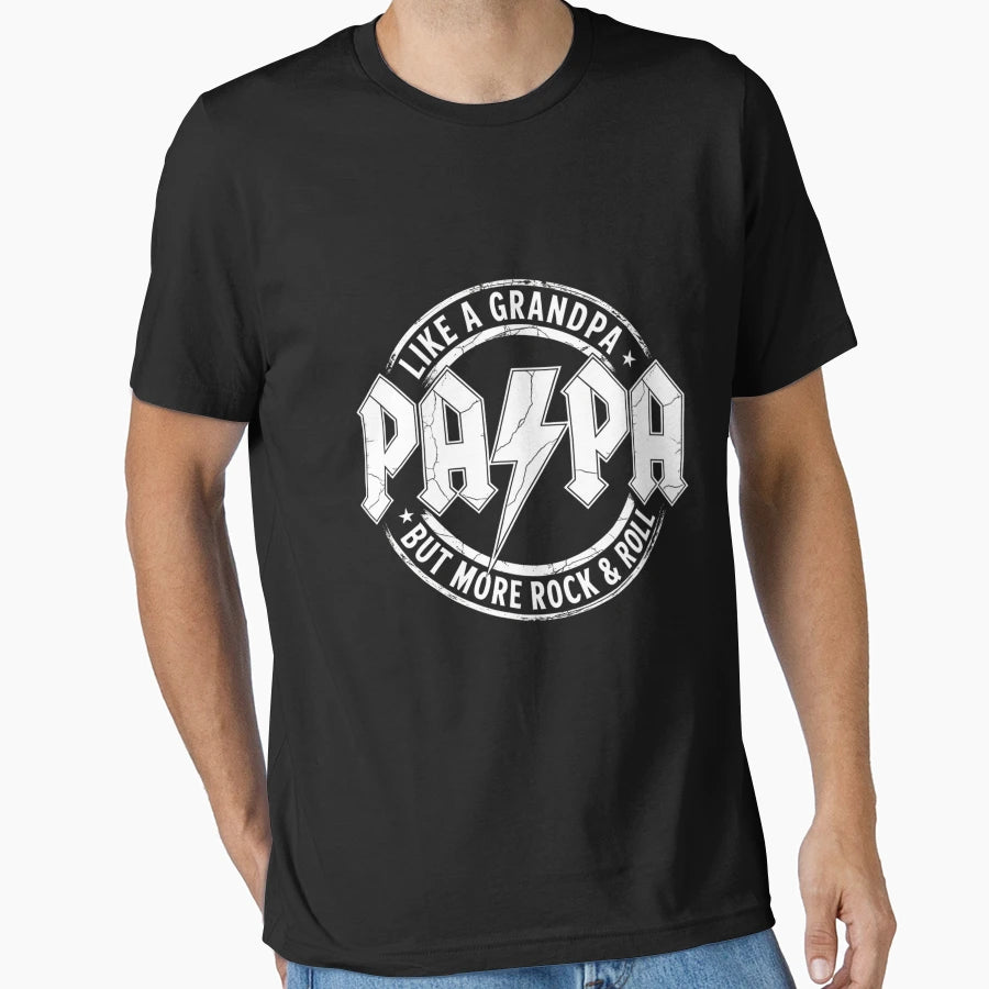 Papa Like Grandpa Fathers Day T-Shirt - Casual Everyday Wear Men Women - T-Shirt, Sweatshirt, Hoodie