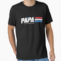 Papa Real American Hero Funny Fathers T-Shirt - Custom Art Print Men Women - T-Shirt, Sweatshirt, Hoodie