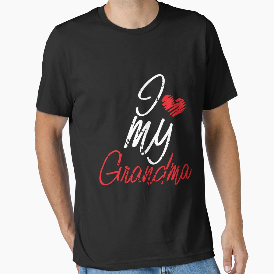 I Love My Grandma T-Shirt - Custom Art Print Unisex - T-Shirt, Sweatshirt, Hoodie
