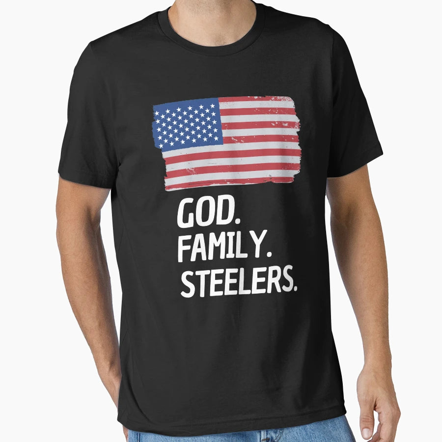 God Family Steelers Veterans Day T-Shirt - Casual Everyday Wear Men Women - T-Shirt, Sweatshirt, Hoodie