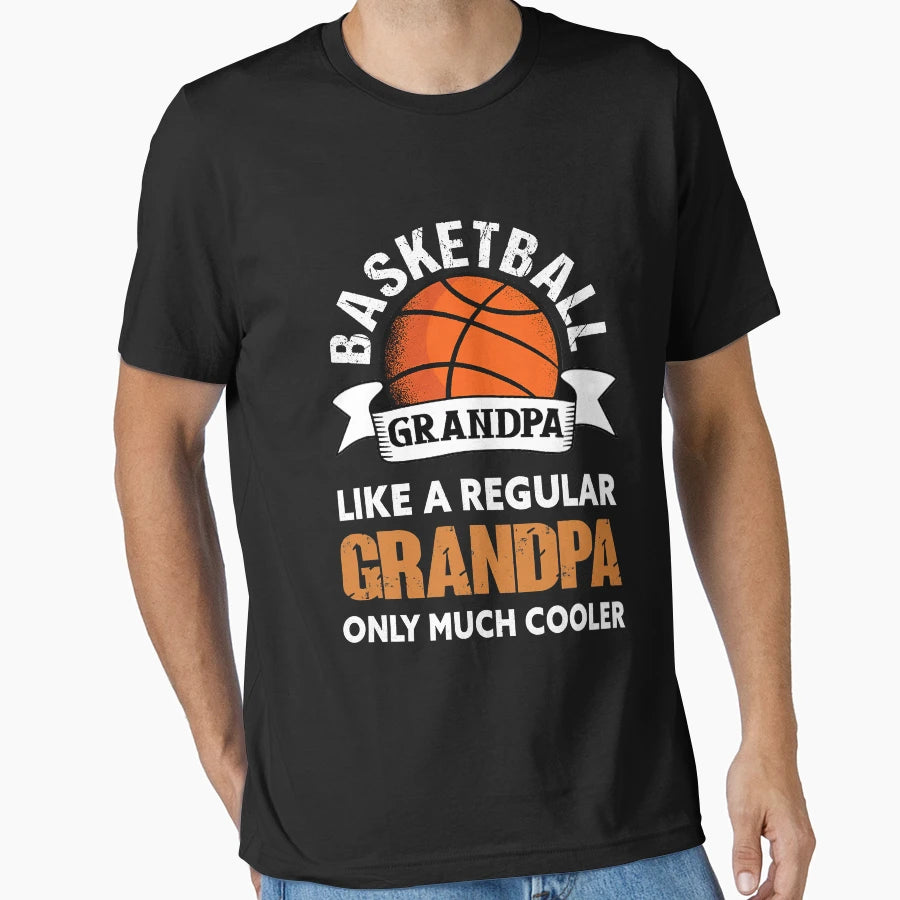 Basketball Grandpa Funny Basketball T-Shirt - Aesthetic Graphic Unisex - T-Shirt, Sweatshirt, Hoodie