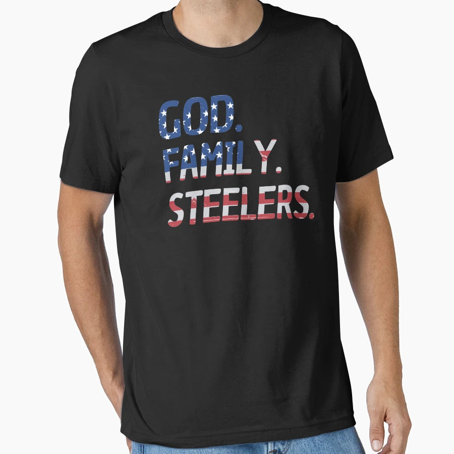 God Family Steelers Veterans Day Parade T-Shirt - Fun Novelty Design Unisex - T-Shirt, Sweatshirt, Hoodie