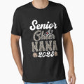Senior Cheer Nana 2023 Leopard Cheerleader T-Shirt - Unique Graphic Unisex - T-Shirt, Sweatshirt, Hoodie