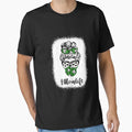 Bleached Messy Bun Hair Wearing Soccer T-Shirt - Fun Novelty Design Unisex - T-Shirt, Sweatshirt, Hoodie