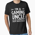 I Am Gaming Uncle Funny Video Game T-Shirt - Minimalist Print for Adults - T-Shirt, Sweatshirt, Hoodie