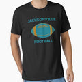 Jacksonville Football Colours Ball T-Shirt - Casual Everyday Wear Men Women - T-Shirt, Sweatshirt, Hoodie