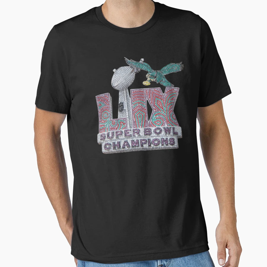 Superbowl Lix Champions T-Shirt - Custom Art Print for Adults - T-Shirt, Sweatshirt, Hoodie