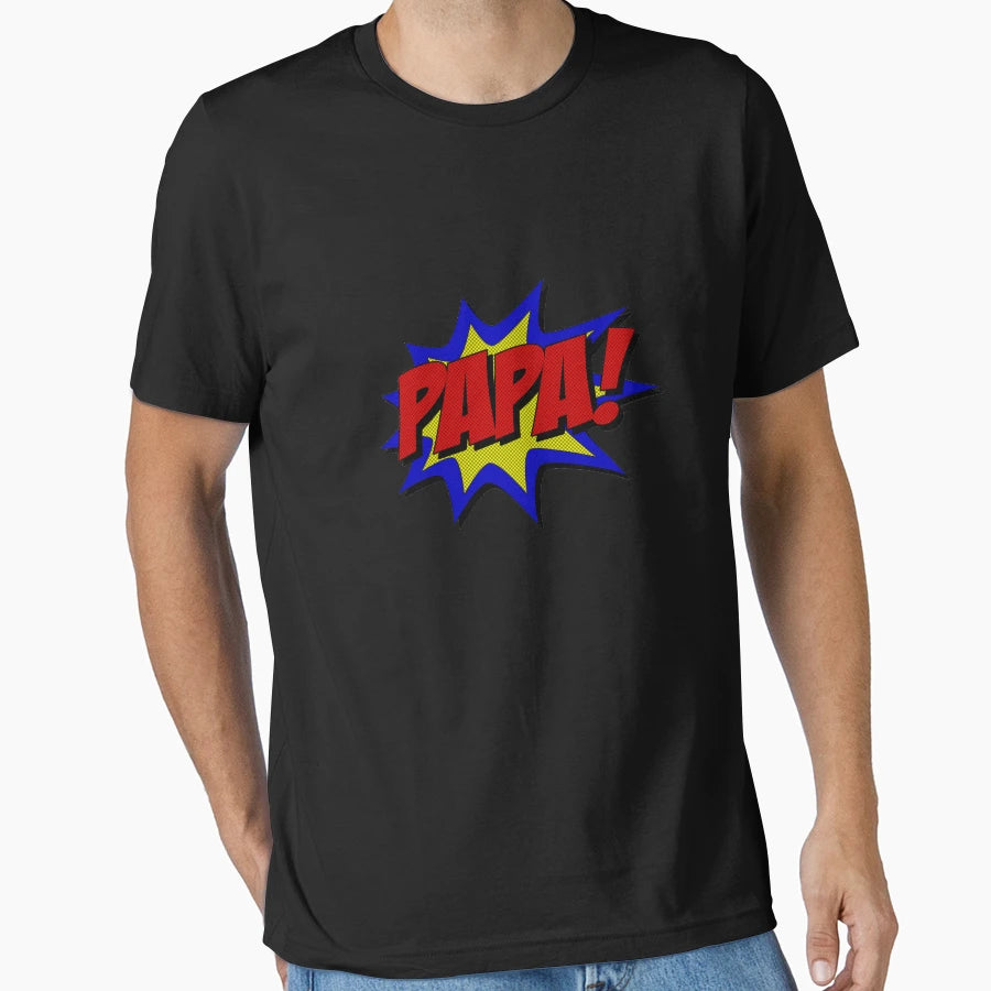 Superhero Papa T-Shirt - Unique Graphic for Adults - T-Shirt, Sweatshirt, Hoodie