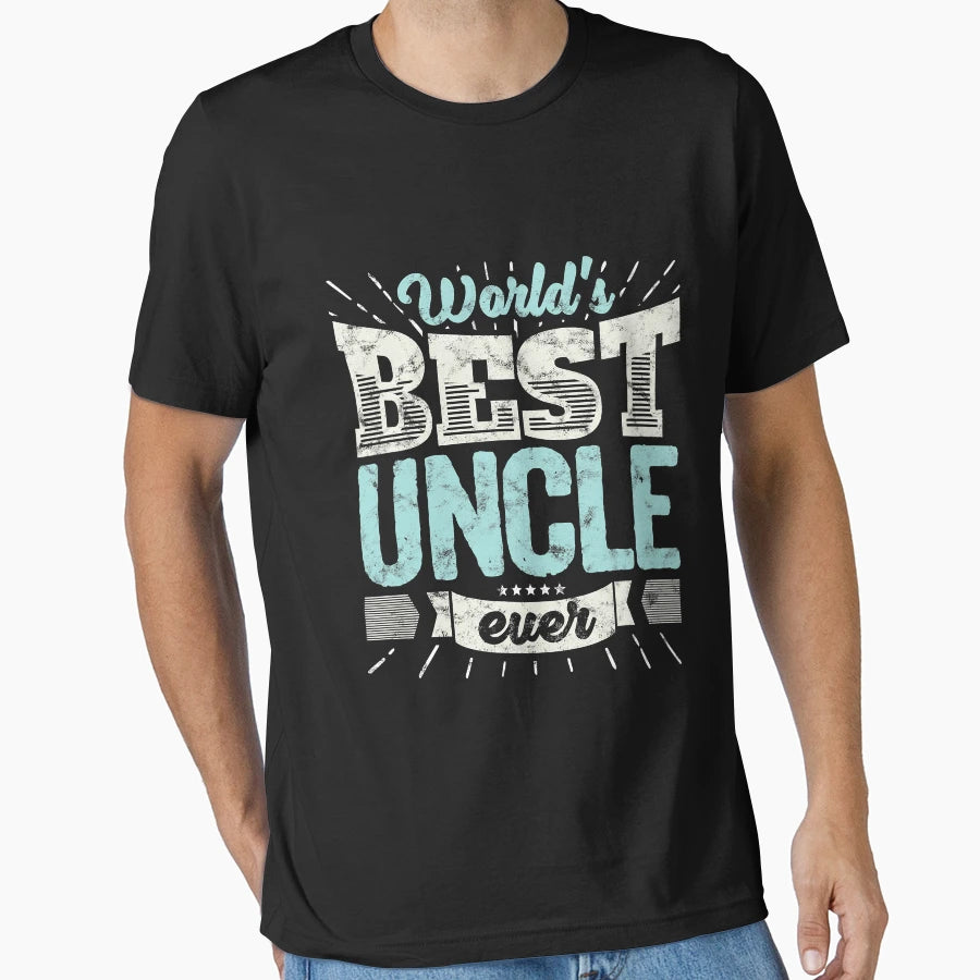 Worlds Best Uncle Ever Family T-Shirt - Graphic Print Unisex - T-Shirt, Sweatshirt, Hoodie