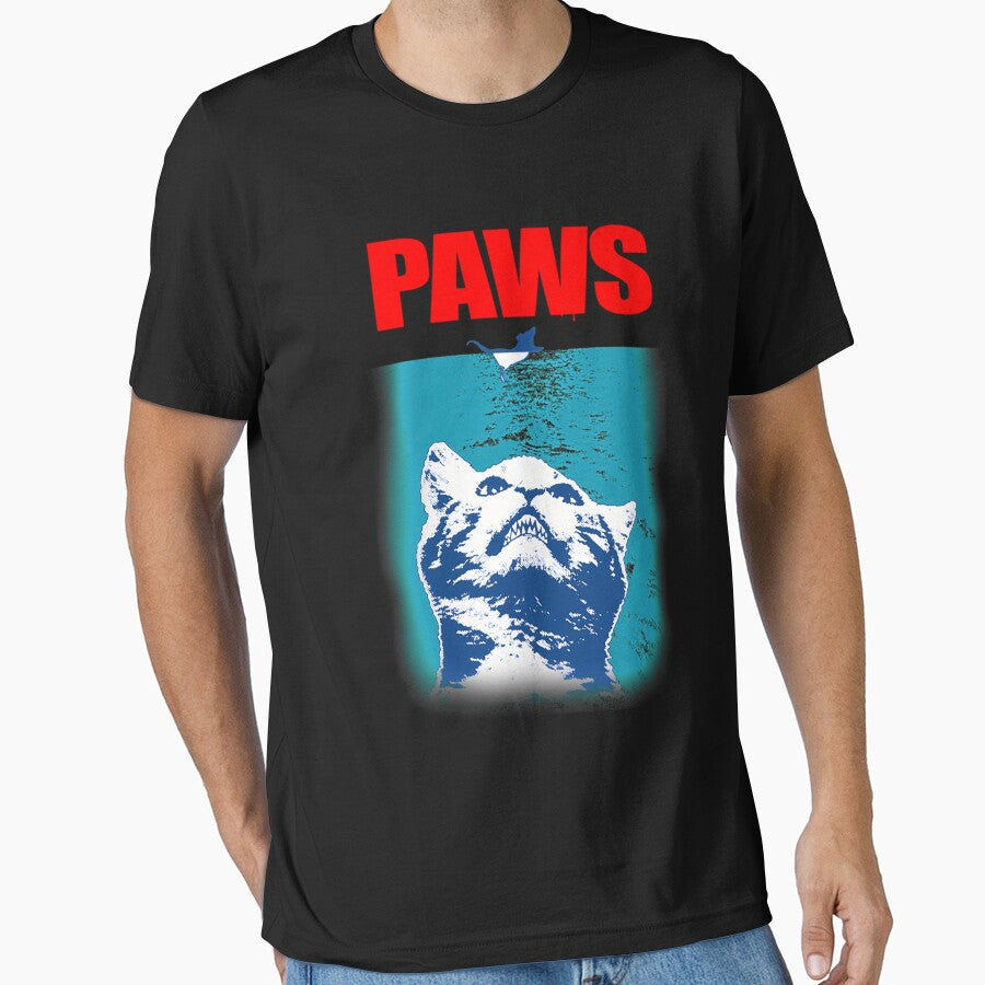 Kitty With Large Jaws Attacking A Mouse Paws by - Adult & Kids T-Shirts, Sweatshirts & Hoodies apparel design preview 1