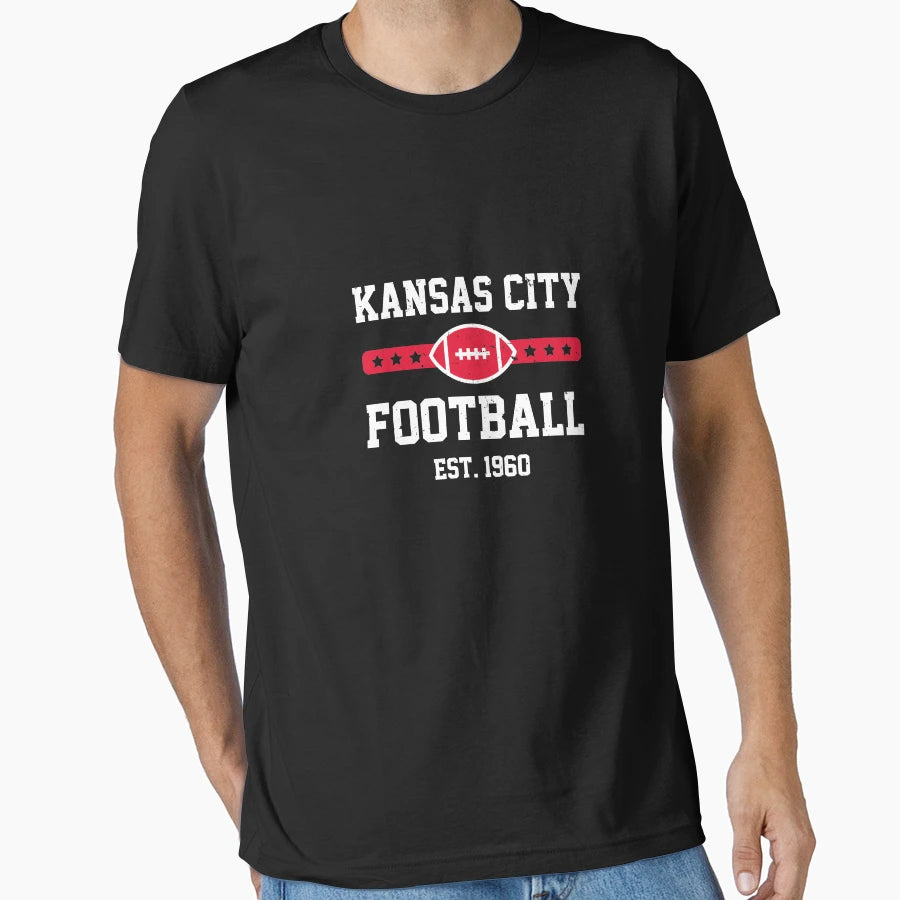 Kansas City Football American T-Shirt - Aesthetic Graphic for Adults - T-Shirt, Sweatshirt, Hoodie