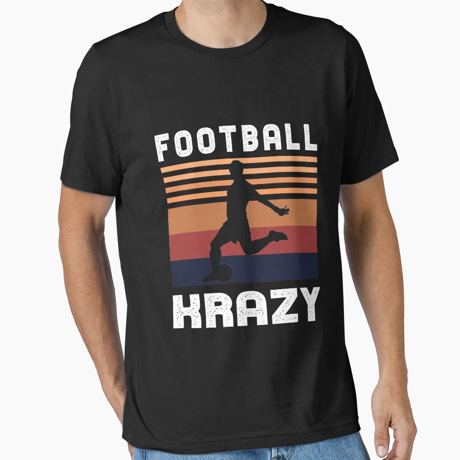 Football Krazy Female Soccer Player Sunset T-Shirt - Trendy Graphic Unisex - T-Shirt, Sweatshirt, Hoodie
