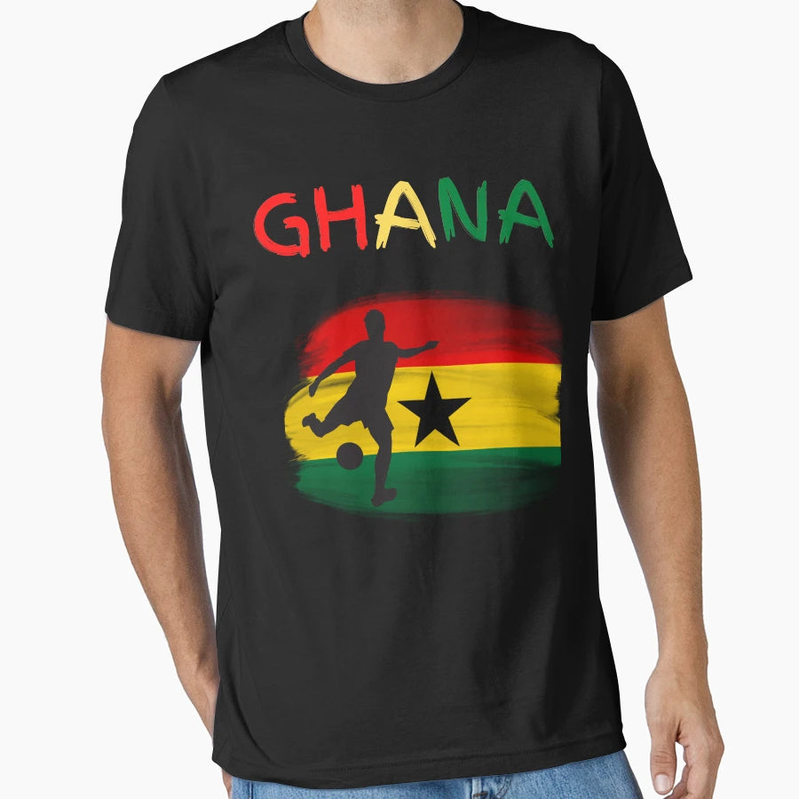 Ghana National Soccer Team T-Shirt - Minimalist Print for Adults - T-Shirt, Sweatshirt, Hoodie