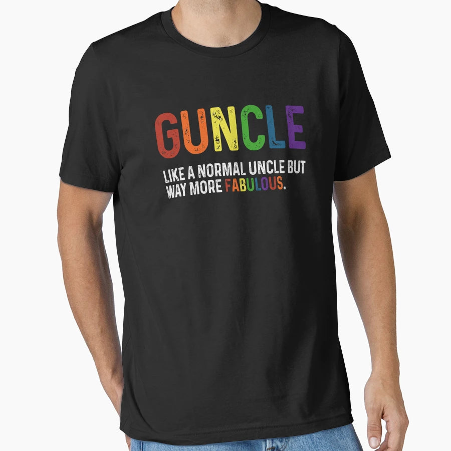Guncle Like Normal Uncle But Way More T-Shirt - Custom Art Print Unisex - T-Shirt, Sweatshirt, Hoodie