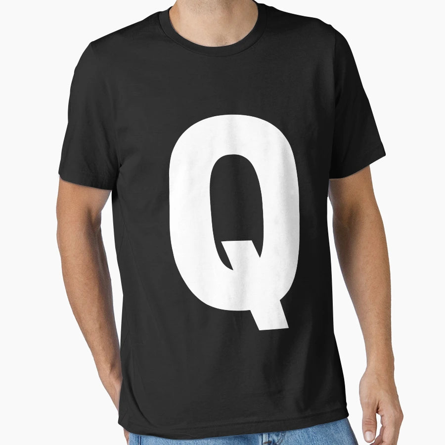 Uppercase Letter Q T-Shirt - Streetwear Style for Adults - T-Shirt, Sweatshirt, Hoodie