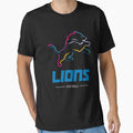 Detroit Lions Team Lockup Kt 172 T-Shirt - Minimalist Print Men Women - T-Shirt, Sweatshirt, Hoodie